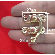 케이스 팩 골동품 청동 철 자물쇠 Hasp 후크 잠금 하드웨어 가구 미니 보석 상자, 금, 금