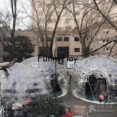 [해외] 풍선 버블 호텔 파티 캠핑 수축 가능한 풍선 투명 돔 텐트 최신 야외 inflatables를 텐트, with floor