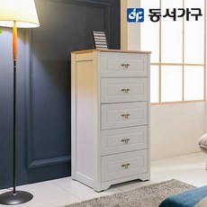 동서가구 피츠 카라 600 5단 서랍장 PAP005, 오크화이트, 단품