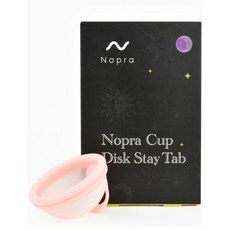 Nopra (노프라) 월경 디스크 스테이 탭 패키지 생리 컵 월경 컵 경혈 컵 menstrual cup (라이트 핑크 S) Nopra（ノプラ）月経ディスク ステイタブ 限定パッ, 1개