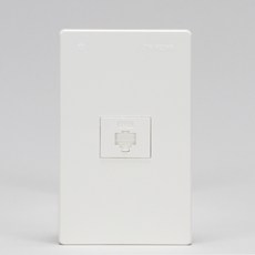 모듈러잭(V)진흥 8P 1구조합형 화이트, 단품