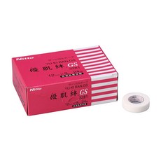 일본 니토 유키반테이프 GS 12mmx9m 낱개판매 종이테이프 속눈썹 테이프, 1개