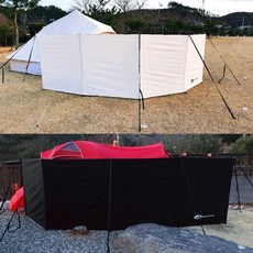 힐링라이프 캠핑용 윈드 브레이크, 아이보리