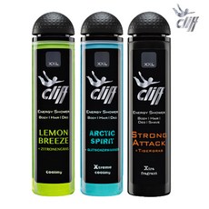 [클리프] 남성 멀티 샤워&헤어 3종세트(아틱스피릿+레몬브리스+스트롱어택), 아틱스피릿 300ml+레몬브리스 300ml+스트롱어택 300ml