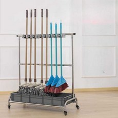 이동식 걸레 거치대 정리 밀대걸레 대걸레 업소용 홀더 바닥, 상세페이지 참고, 1개