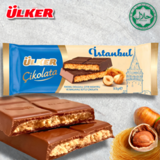 Ulker Istanbul шоколад с фундуком и кадаифом 93 г, 1 шт.