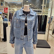 온앤온 오버핏 크롭 데님 자켓 NJJ4MM450