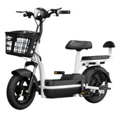 몬테리아 전기자전거 성인 전기 자전거 48V 리튬전지 이륜 D318-12 12AH-30KM 흰색