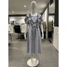 지컷 체크 시어서커 프릴 원피스 7292237001 백화점 아울렛 (4046552)