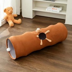 JINYOUQIAN 고양이 터널 사계절이 통용되다 고양이 집 고양이 침대 갑갑증을 풀다, 갈색, M