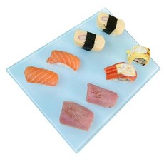 MONOINSIDE 강화 유리 주방 도마 카운터 프로텍터 및 서빙 트레이로 사용 가능 27.9 x 19.8cm11 7.8인치 6개 박스 팩, 1개
