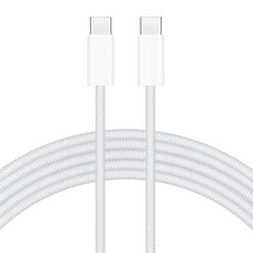 폰16 USB C to 케이블 우븐 60W 충전기 폰 16e/16 프로/플러스/16/15 프로 맥스 패드 에어 10세대 미니 6세대 13/12.9/11 타입 맥북 고, IPhON 온e16 USB C to 케이블, 우븐 60