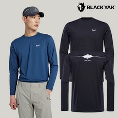 블랙야크(정상) [블랙야크] 22 남성 라운드 티셔츠 (BAC치악4티셔츠1)