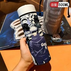 500ml 주술회전 고조 사토루 텀블러 보온병 대용량 휴대용 물병, 1, 1개