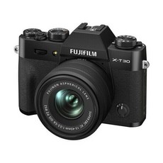 후지필름 X-T30 II 미러리스 디지털 카메라 15-45mm 렌즈 - 블랙
