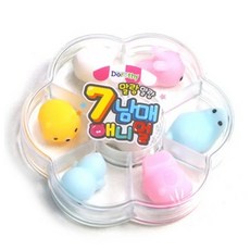7남매 애니멀 말랑이 손장난감 스트레스 주물럭 모찌, 1개