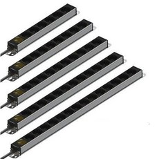 현대 일렉트릭 국산 안전 알루미늄 멀티탭 블랙 6구 8구 10구 12구 14구 1.5M 2.5M 5M 전기 멀티 콘센트 서버 랙 용 전산실 안전커버 증정 디에스, 알루미늄 14구5M, 1개