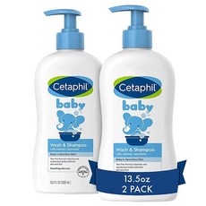 CETAPHIL 베이비 워시 & 샴푸 13.5oz 2개, NEW 2 Pack Wash Shampoo