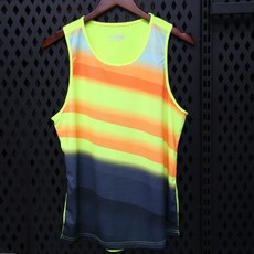 여성 러닝 조끼 여성 민소매 라운드 넥 느슨한 탱크 스포츠 체육관 Tranning Singlets Print Ladies Athletic Top