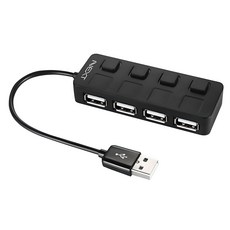 NEXT 4孔USB HUB集線器 -204UH, 黑色