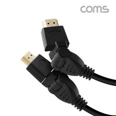 COMS 4k HDMI2.0 1.5m 케이블 꺽임 회전 90도 180도 IH482, 1개