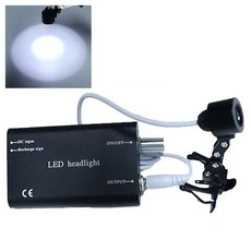 LED 치과 루페 헤드 램프 의료용 헤드 라이트 치과 루페 프레임 치과 헤드라이트 치과 수술 조명 리튬 배터리 포함, 1개, 4) clipon headlight