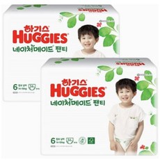 하기스 네이처메이드 팬티 6단계 남아용 34px2팩