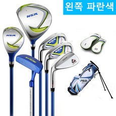 (무료배송) 골프클럽 골프채 왼손 골프 클럽 세트 120 165cm 높이 소녀 주니어 학습 언 카본로드 퍼터 헤드 커버 골프 가방, 왼쪽 핑크 135-155cm
