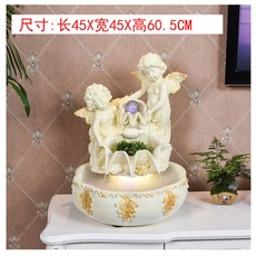 인테리어 실내분수 유럽식 가습기 장식 거실 착지 물분수 천사 가정용 수재 풍수어항, 천사.분수