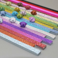others 샤 이 닝 다이 아 소원 작은 별 종이 접 기 밤 빛 줄 나 는 야광 마 사 칠 색 오각별 형광 수 제 반짝반짝 한 세트 18 계열 360 장