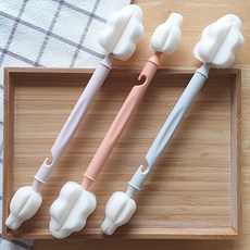 슈베스 듀얼 와이드폼 세척솔 3P 젖병 젖꽂지 텀블러 주방, 3개