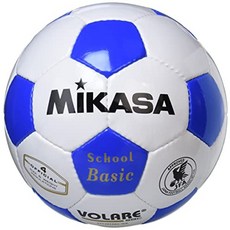 MIKASA 미카사 축구공 일본축구협회 4호 초등학생용 SVC402 SBC 4호축구공, 흰색/파란색