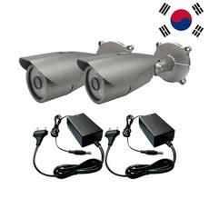 한화비전 200만화소 AHD DVR 녹화기 호환 간편연결 실외 적외선 CCTV 2세트 - 한화dvr