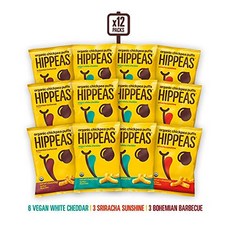 HIPPEAS 힙피스 올가닉 병아리콩 퍼프 버라이어티 팩 1.5oz 12입, 1개