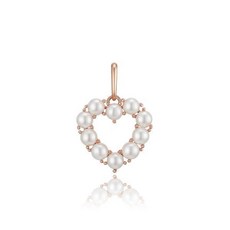 로이드 하트 진주 비쥬참 14K Gold 펜던트 LPP21044G