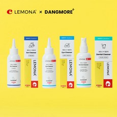 레모나X댕모어 아이클리너+이어클리너+덴탈클리너 3종세트 강아지 눈물자국 귀 구강 토탈케어, 1개
