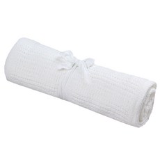 FWT MagiDeal 아기 신생아 부드러운면 담요 유모차 어린이 침대 모세 바구니 90 x 70cm, 면, 화이트