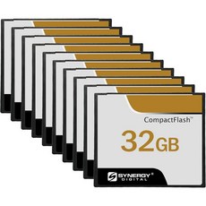 시너지 디지털 32GB 컴팩트 플래시 메모리 카드 올림푸스 C8080 카메라와 호환 50MBs 10팩, 시너지 디지털 32GB 컴팩트 플래시 메모리 카드 올림, 10개