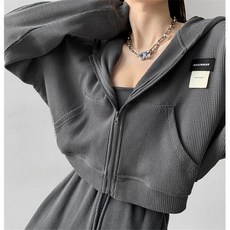 Deeptown 여성용 하라주쿠 스웻셔츠 한국 패션 스포츠웨어 여성 집업 후드 빈티지 스트리트웨어 기본 캐주얼 크롭탑
