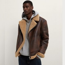 ZARA 자라 에코 레더 더블 페이스드 무스탕