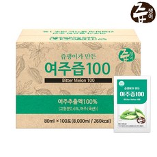 즙쟁이 여주즙 실속구성, 80ml, 100개
