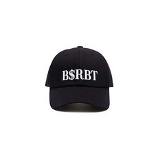 BSRABBIT [비에스라빗토] 남녀 공용 자수 가공품 능직 코튼 솔리드 컬러 로우 캡 야구 모자 BSRBT BLACK [FREE] [병행 수입품]