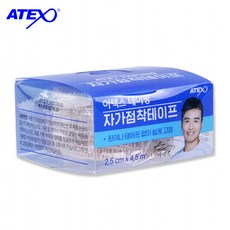 ATEX 메디랩 자가점착테이프(2.5cm)-고탄력 압박용밴드/ 손가락압박붕대/ 골프밴드/ 관절보호대, 1롤+마술패치