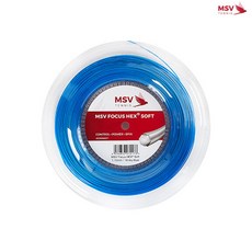 MSV 포커스 헥스 소프트. 1.15mm. 블루. 폴리. 18게이지. 테니스 스트링.