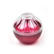 야채 과일 모양 투명 뚜껑 플라스틱 식품 보관 상자 휴대용 보존, 7.onion, 1개