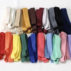 2cm 간편 바이어스 골지 접밴드 의류 부자재 2마, 아이보리, 1개