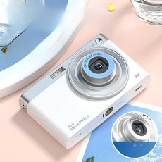 빈티지디카 디지털 카메라 레트로 미니 옛날 고화질, C12 화이트 5000만 화소 패키지4
