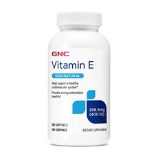 GNC 비타민 E 268.5mg 400IU 180정 077823, 1개