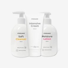 [병원제품] 아토수아베 아토피 아기 데일리 케어세트 (아토피클렌저+진정크림+찐보습로션), 1개