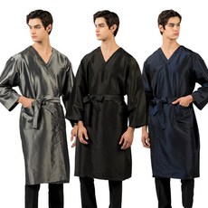 요들가운 YG022 롱슬리브 N/P가운(L) 손님가운 미용가운 미용실가운